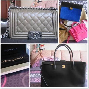 香港扫货晒boy chanel+MCM+celine各种包包