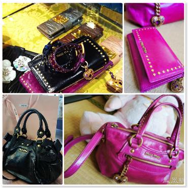 香港扫货9千8入手罕见枚红MiuMiu通勤包