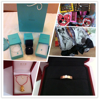 香港晒货：shopping归来晒（tiffany钻戒、蓝心手链，cartier小钻戒，周大福，melissa等大牌）