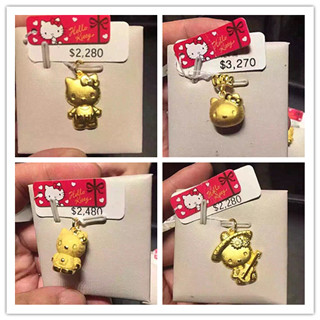 香港晒货：21日HK实拍周大福黄金hello kitty报价